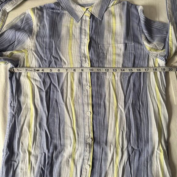 New CASLON Cotton Blend Easy Print Button-Up Shirt Women's Size S - Picture 7 of 8